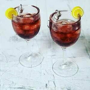 yzWG[EANZT[ nhChOAChACXeB[j[NKXCO~j`A~jACXfatto a mano long island iced tea orecchini unici vetro in miniatu