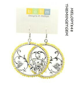 yzWG[EANZT[ {[[WfBXNCOt[tbg[NVo[O[CG[OXr[Yxbohm grande disco orecchini fiore fretwork argento verde gia