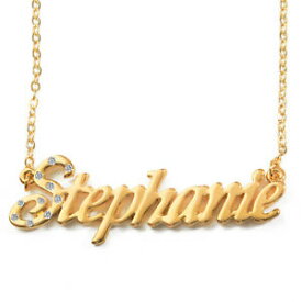 【送料無料】ジュエリー・アクセサリー ネックレスゴールドメッキクリスマスプレゼントnome collana stephanie 18ct placcato oroalta qualita regali di natale