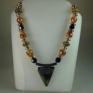 �y���������z�W���G���[�E�A�N�Z�T���[ �m�C�K�u�����c�G�C�R���A�[neugablonz ei collier variegata a partire dal 1970mai usato 43712