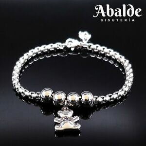 yzWG[EANZT[ pZpZWW[WZjI\[vXeXt@bVToeBpulsera pulseras joya mujer diseno oso acero inoxidable moda regalo s