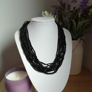 yzWG[EANZT[ ubN}`XghV[g~bNX~bNXr[hlbNXp[eB[CRX`[mamp;s nero multi strand breve dainty misto collana di perline fes