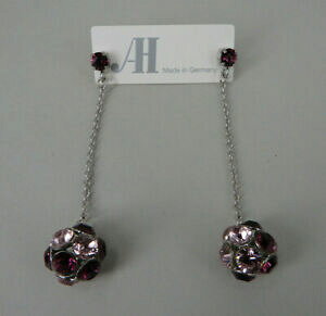 yzWG[EANZT[ Agqui[yAOAWXgCOXtXL[Gcanton hubner coppia lungo orecchino ametista swarovski elements 61552