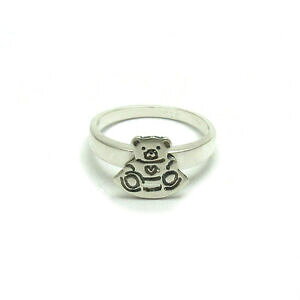 yzWG[EANZT[ \bhX^[OVo[OefBxAanello in argento sterling solido 925 teddy bear r001626 imperatrice