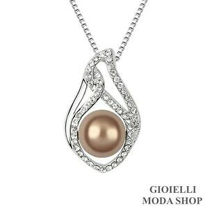 yzWG[EANZT[ NX^XtXL[y_glbNXcollana donna ciondolo con crystal swarovski elements g155