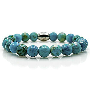 yzWG[EANZT[ AK^uXbguXbgp[^[RCYuXbgp[XeXagata braccialetto bracelet perle bracciale turchese perle 8mm donna uomo in acciaio