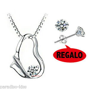 �y���������z�W���G���[�E�A�N�Z�T���[ �l�b�N���X�C�������O�E�[�}���X�g���X�z���C�g�n�[�gcollana orecchini donna strass cuore bianco a158