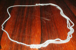 yzWG[EANZT[ Be[WlbNX01 collana vintage anni 6070 a due fili in acciaio