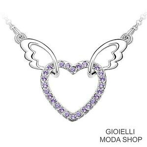 yzWG[EANZT[ n[gy_gNX^XtXL[lbNXcollana donna con ciondolo cuore crystal swarovski elements g145