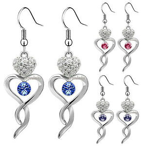 yzWG[EANZT[ NX^XtXL[WRn[gCOorecchini donna con cristallo swarovski zircone cuore or13 colori vari