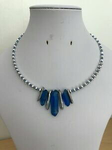 yzWG[EANZT[ w}^CgNH[cr[YR[gNH[cV[hC`[C[lbNXematite, quarzo perline amp; rivestito quarzo shard 165 collana filo della memoria