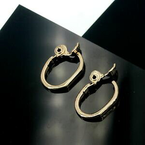 yzWG[EANZT[ u[NhINbvIIyZNI[Am[I[o^ggDgboucles doreilles clip on non perce creole anneau ovale metal tortu retro j13