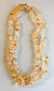 yzWG[EANZT[ CNX^VgmOlbNXNX^q[Ocristallo di quarzo citrino lunga collana con linea 34 gemstone guarigione cristallo