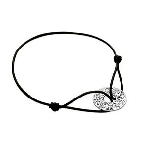 �y���������z�W���G���[�E�A�N�Z�T���[ �u���X���b�g�R���h���m���[���A�W���X�^�u�����_�C���t�B���O�����A�[�W�F���gkbc bracelet cordon noir ajustable medaille filigrane 18mm argent 925