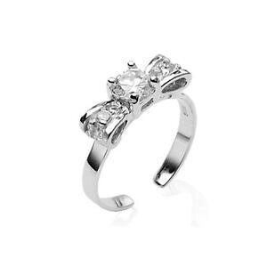 yzWG[EANZT[ Vo[X^[OO`bvO[{E925 argento sterling punta anello punta anelli fiocco solitario