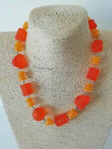 �y���������z�W���G���[�E�A�N�Z�T���[ �I�����W�v���X�`�b�N�X�e�[�g�����g�l�b�N���X�L�b�`��orange tuorlo duovo giallo in plastica robusta dichiarazione collana runway kitsch insolito