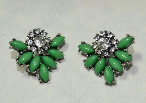 yzWG[EANZT[ j[O[XgXTEXC[XgVo[{^COnuovo verde strass sudest argento 2 in 1 bottone orecchini a bottone 11o 29