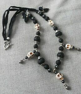 yzWG[EANZT[ EBbJlbNXpK[mlava amp; teschio collana wiccastregapaganodruido