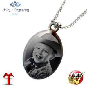 yzWG[EANZT[ p[\iCYeLXgy_gACfANX}Xpersonalizzato fototesto inciso ciondolo ovalegrande idea regalo di natale