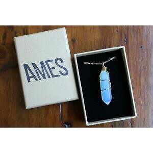 yzWG[EANZT[ NH[ci`Ip[y_gXbhS[h`F[lbNXq[Oquarzo naturale opale ciondolo filoavvolto collana catena doro gemstone guarigion