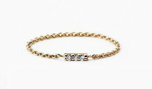 yzWG[EANZT[ oOt@CtFtBVF[lvPeBQZeBe[k[X[uX^[bague fine femmefille chaine plaque or tige sertie taille 49neuve sous blister