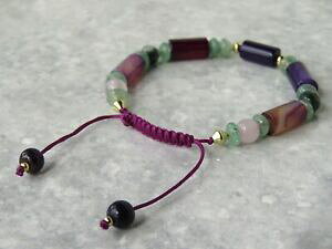 yzWG[EANZT[ Z~vVXWFXg[h[XgOuXbgsemi precious gemstone drawstring bracelet
