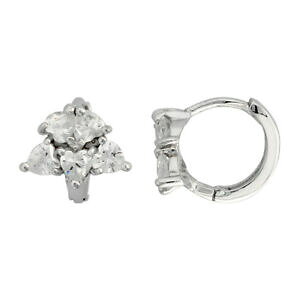 yzWG[EANZT[ Vo[X^[On[gWRL[rbNi[t[vCOargento sterling a cuore zircone cubico stretto orecchini a cerchio