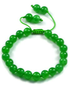 yzWG[EANZT[ Z~vVXEhO[AK^r[YN[YI[vAmm[huXbgsemipreziose 8mm rotondo verde agata perline 8 chiuso 11 aperto annodato braccial