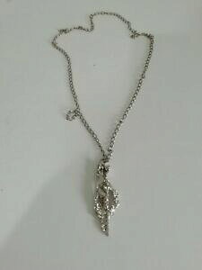 yzWG[EANZT[ ?g[lbNXNVbNX`[WG[? tono argento brutalismo lunga collana con dichiarazione bigiotteria classic a vapore