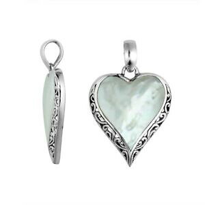 yzWG[EANZT[ p[X^[OVo[n[gVFCvy_gargento sterling forma cuore ciondolo con madreperla ap6196mop