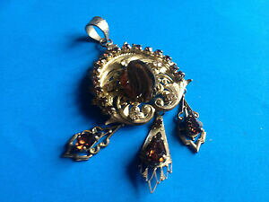 yzWG[EANZT[ yfeBtBe[WRRhXgXRjbNre[Wy_gpendentif vintage rococo dore amp; strass cognac vintage pendant