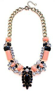 yzWG[EANZT[ t@^XeBbNbNXNX^}bVuouuX`F[fantastico luxe cristallo incrostato collare massiccio bolla ottone catena