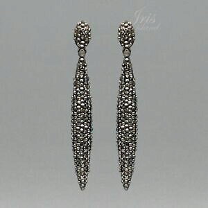 yzWG[EANZT[ ubN[Ow}^CgNX^XgXEFfBOhbvCO_Xlega nero ematite cristallo strass matrimonio goccia orecchini 09386 ballo