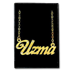 yzWG[EANZT[ JX^ChfUCi[EY}ACfAS[hbLlbNXoro placcato collana con nomeuzmaidee regalo per leicustom made designer