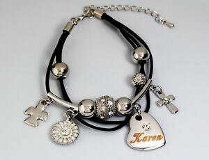 yzWG[EANZT[ S[hzCgy_gJuXbgo[Xf[C[X^[NX}Xv[goro bianco ciondolo nome karen bracciale compleanno pasqua natale regali pe