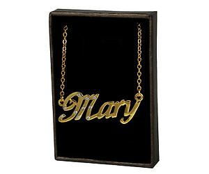 yzWG[EANZT[ lbNXA[S[hbLNX}Xp[\iCYcollana con nome mary 18ct placcato oromatrimonio natale regali personalizzati