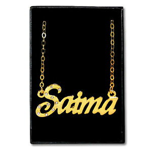 yzWG[EANZT[ p[\iCYK[thTC}ACfAbLlbNXoro placcato collana con nomesaimaidee regalo per leipersonalizzata fidanzata