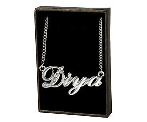 【送料無料】ジュエリー・アクセサリー ネックレスディヤスワロフスキーゴールドメイドホワイトメッキnome collana diya 18ct bianco placcato ororealizzati con elementi swarovski