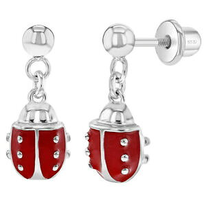 �y���������z�W���G���[�E�A�N�Z�T���[ �V���o�[�X�^�[�����O�����O�G�i�����e���g�o�O���g��925 argento sterling young da donna rosso smalto coccinella pendente vite retro