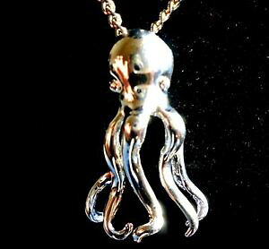 �y���������z�W���G���[�E�A�N�Z�T���[ �V���o�[�v���[�g�^�R�l�b�N���X�C���`�O�����l�b�N���X925 silver plate polpo collana 14 pollici ad alta 81 grammo scelta di collane