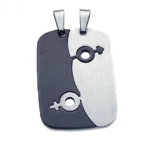 �y���������z�W���G���[�E�A�N�Z�T���[ �X�`�[���X�e�����X�y���_���g�V���{���t���[�r�[�Yacciaio inox cane appendice ciondolo wmaschio amp; femminile simboli, free perlina