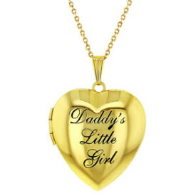 【送料無料】ジュエリー・アクセサリー メダリオンペンダントネックレスパパbambini cuore foto medaglione pendente collana daddys little girl 483cm