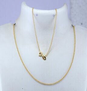 yzWG[EANZT[ X^[OVo[~NVo[S[hbLfUClbNX925 argento sterling 2 micron argento placcato oro nuovo design collana 457cm