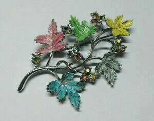 �y���������z�W���G���[�E�A�N�Z�T���[ ���B���e�[�W�G�i�����u���[�`�u���[�`�s��beautiful vintage 1950s enamel brooch broach pin coro exquisite
