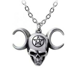 yzWG[EANZT[ COhlbNXy_gEBbJy^OSVbNXJalchemy englandcollana con ciondolo lune mistica, teschio gotico wicca pentagramma