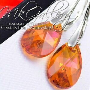 yzWG[EANZT[ XtXL[NX^X^[OVo[RAXg[Y925 argento sterling da cristalli swarovski R pera 16mmrosa astrale