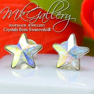 yzWG[EANZT[ Vo[NX^IuXtXL[RHX^[NX^925 orecchini a perno argento 10mm cristalli di swarovski R rivoli starcrystal ab