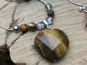 yzWG[EANZT[ zCg^^CK[XACWFXg[n[glbNXy_gp[Xl[N`F[white metal tigri eye gemstone cuore collana ciondolo perlina serp