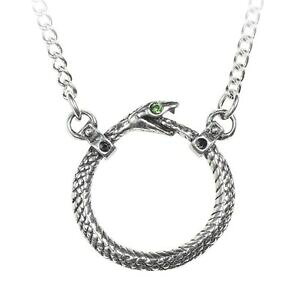 yzWG[EANZT[ \tBAXl[NlbNXy_gG^jeBxxbgobOalchemy sophia serpente serpente collana con ciondolo eternity ouroboros sacchetto di vell