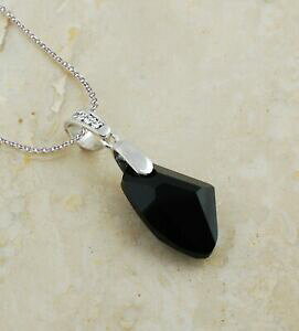 yzWG[EANZT[ Vo[X^[OMeBbNlbNXubNWFbgXtXL[NX^R925 argento sterling collana galactic verticale nera jet * * cristalli swarov